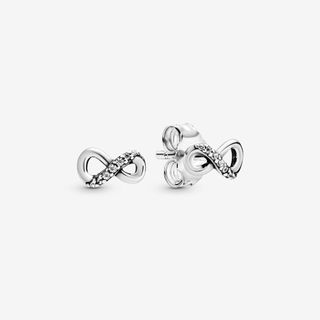 Pandora + Sparkling Infinity Stud Earrings