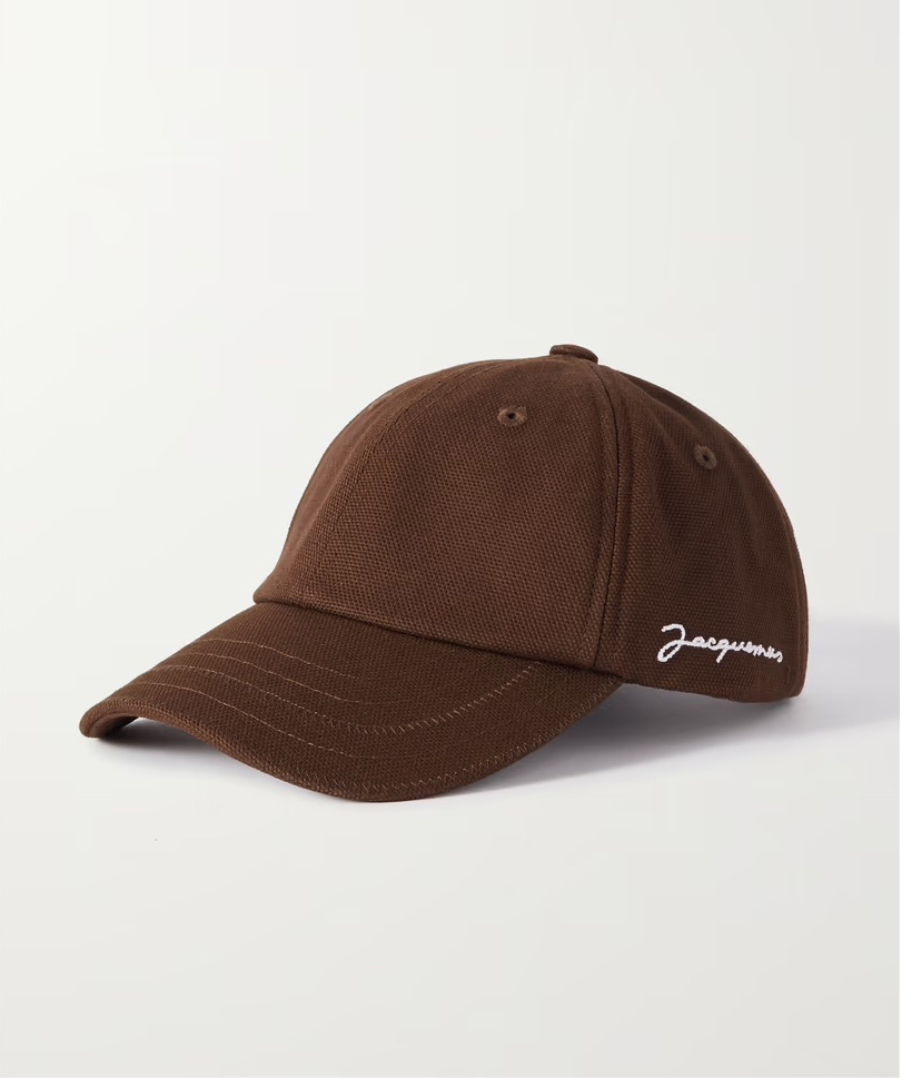 Jacquemus + La Casquette Embroidered Cotton-Piqué Baseball Cap