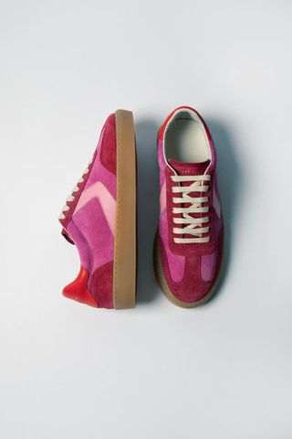 Jigsaw + Portland Vintage Classic Trainer in Pink