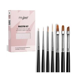 Mylee + Maestro Nail Brush Kit for Gel Nail Art & Polish Application