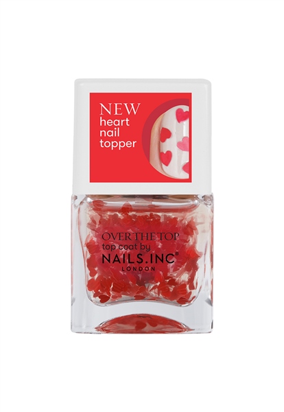 Nails Inc + Loving in London Heart Confetti Topper Nail Polish