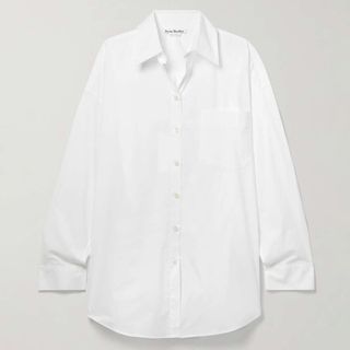 Acne Studios + Cotton-Blend Poplin Shirt