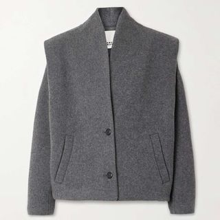 Isabel Marant + Drogo Brushed Wool-Blend Jacket