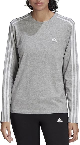 Adidas + Essentials 3-Stripes Long Sleeve T-Shirt