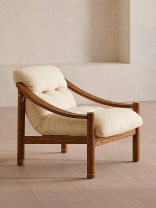Soho Home + Karine Armchair in Linen Bisque