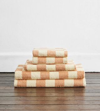 Bed Threads + Limoncello & Terracotta Check Bath Towel Bundle