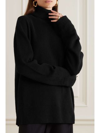 The Row + Stepny Oversized Wool and Cashmere-Blend Turtleneck Sweater