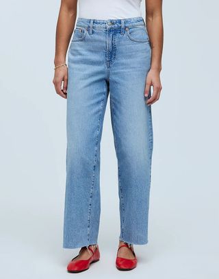 Madewell + The Perfect Vintage Wide-Leg Crop Jean
