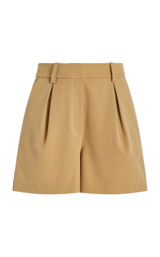 Favorite Daughter + Favorite Pleated Twill Trench Shorts