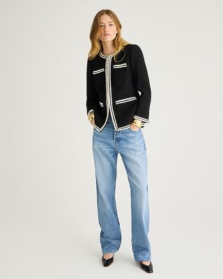 J.Crew + Longer Lady Jacket in Maritime Tweed