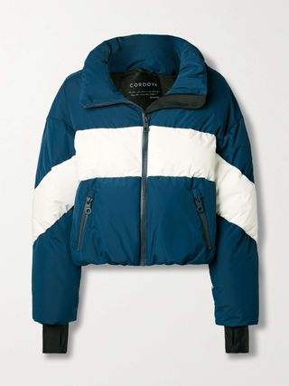 Cordova + Aosta Two-Tone Recycled Quilted Down Ski Jacket