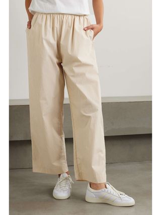 Deiji Studios + Ease Pinstriped Organic Cotton Pants