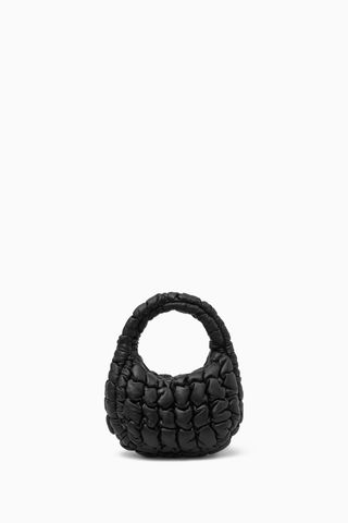 COS + Quilted Micro Bag in Leather