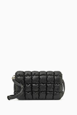COS + Quilted Crossbody in Leather