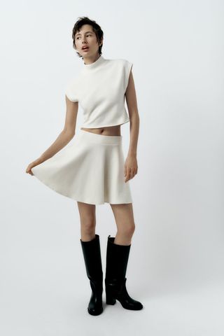 Zara + Soft Mini Skirt