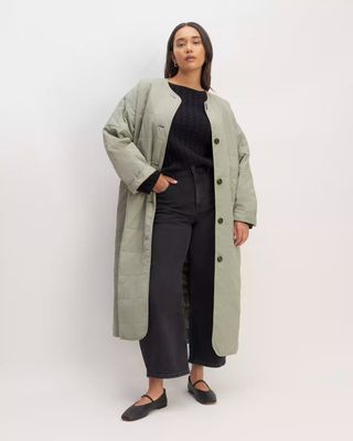 Everlane + The ReNew Quilted Long Coat