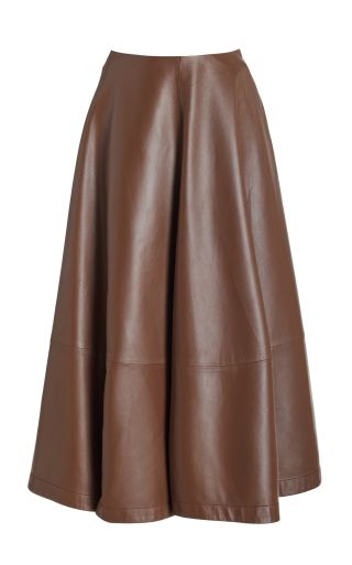 Altuzarra + Varda Leather Midi Skirt
