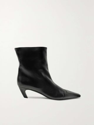 Khaite + Arizona Leather Ankle Boots