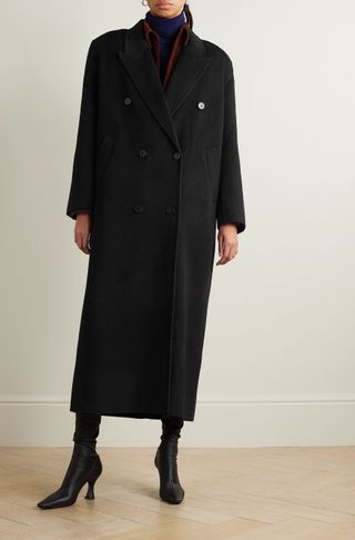 The Frankie Shop + Gaia Oversized Double-Breasted Wool-Blend Felt Coat