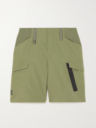 On + Explorer Paneled Shell-Trimmed Woven Shorts