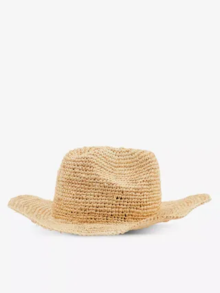 Monday Swimwear + Exuma Wide-Brim Straw Fedora Hat