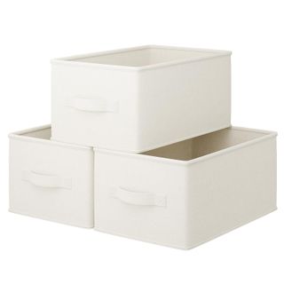 Layerspace + 3 Pack Large Fabric Storage Bins for Shelves