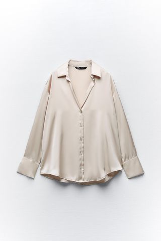Zara + Satin Shirt
