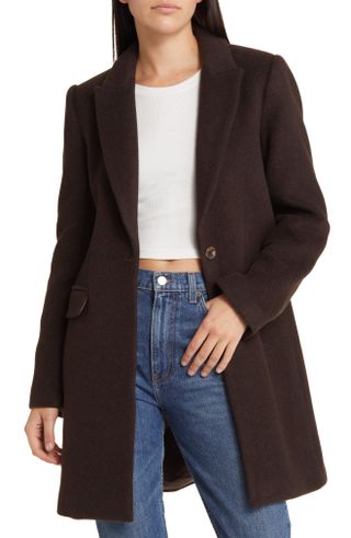 Reformation + Whitmore Wool Blend Coat