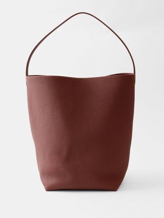 The Row + Park Large Leather Tote Bag