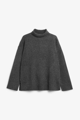 Monki + Oversized Long Sleeve Turtleneck Sweater