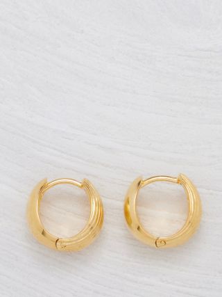Sophie Buhai + Reversible 18kt Gold-Vermeil Hoop Earrings