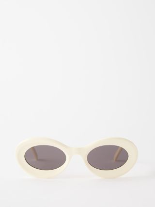 Loewe + Paula's Ibiza Loop Round Acetate Sunglasses