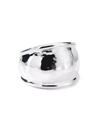 Ippolita + Classico Hammered Sterling Silver Dome Ring