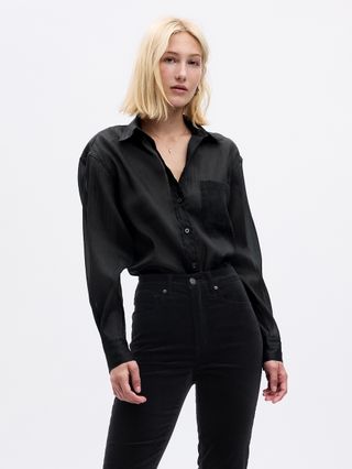 Gap + Sheer Organza Big Shirt