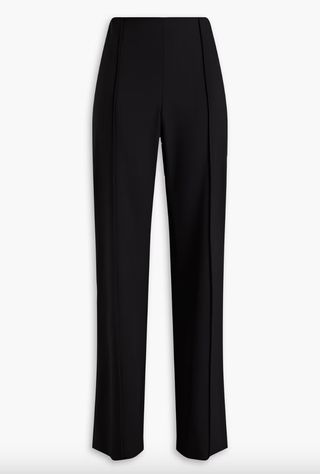 Carolina Herrera + Wool-Blend Twill Straight-Leg Pants