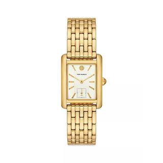 Tory Burch + Eleanor Goldtone Stainless Steel Bracelet Watch