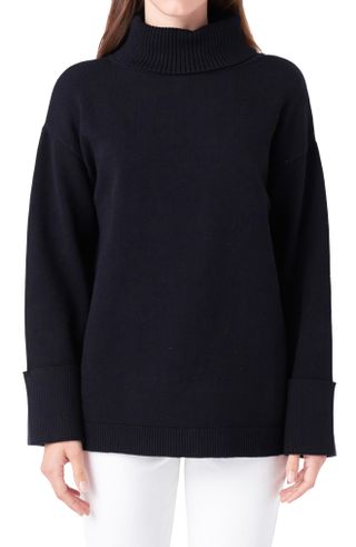 English Factory + Oversize Turtleneck Sweater