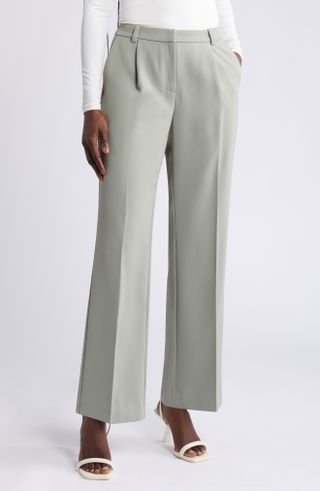 Open Edit + Pleated Mid Rise Trousers