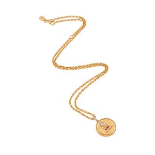 Sophie Lis + Love Pendant With Gold Surround