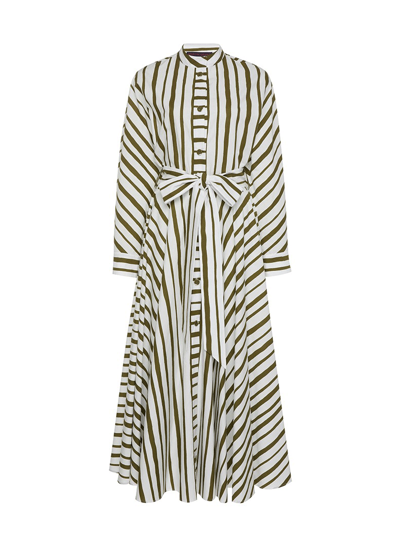 Martin Grant + Striped Dress