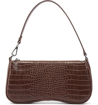 Jw Pei + Eva Croc Embossed Faux Leather Convertible Shoulder Bag