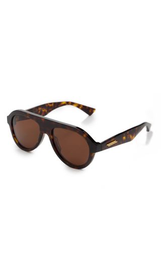 Bottega Veneta + Aviator-Frame Acetate Sunglasses
