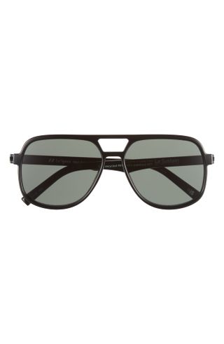 Le Specs + Trailbreaker 57mm Aviator Sunglasses