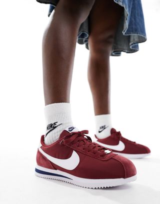 Nike + Cortez Sneakers in Red