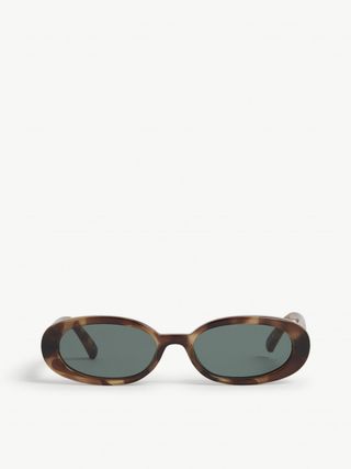 Le Specs + Outta Love Oval-Frame Polycarbonate Sunglasses