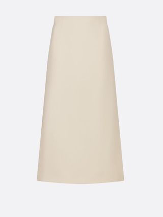 Christian Dior + Mid-Length Straight-Cut Skirt
