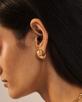 Monica Vinader + Nura Wrap Stud Earrings