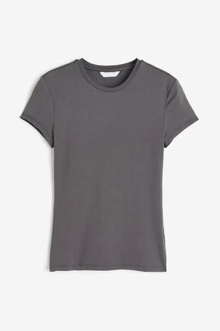 H&M + Fitted Microfiber T-Shirt