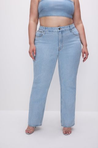 Good American + Good '90s Relaxed Coated Jeans