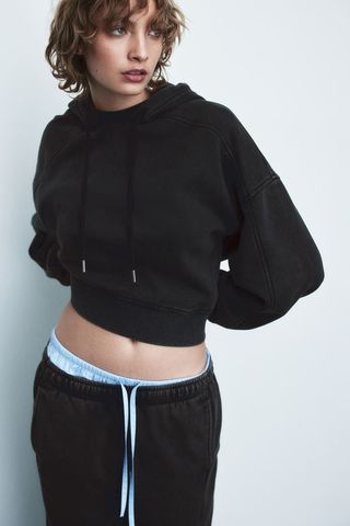 H&M + Oversized Washed-Look Hoodie